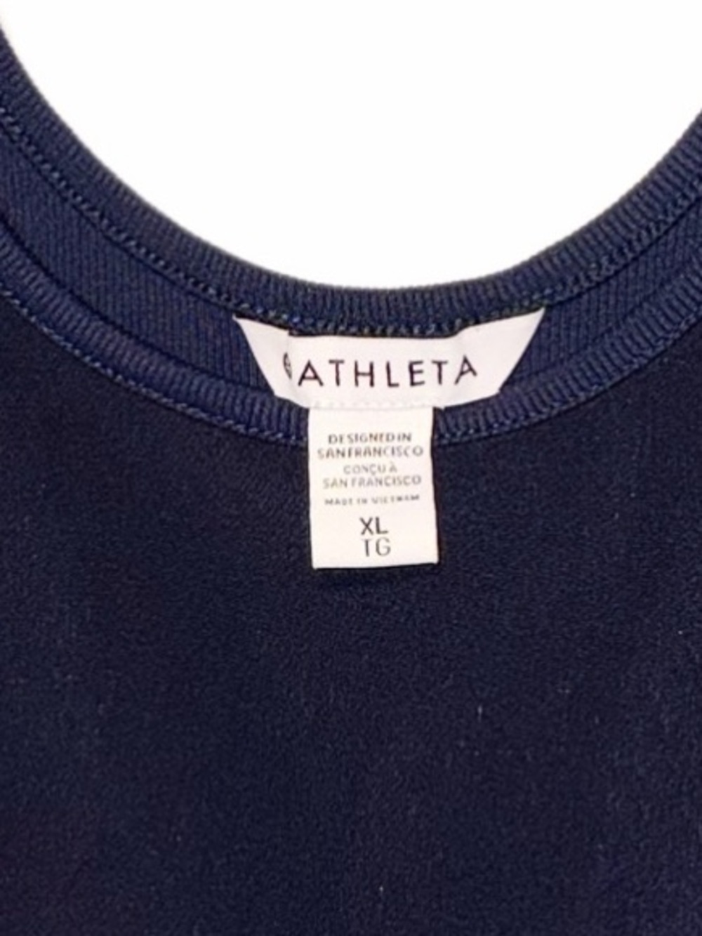 Athleta Womens Navy Blue Wide Leg Jumpsuit, XL- amazing condition 💙 - Picture 2 of 11